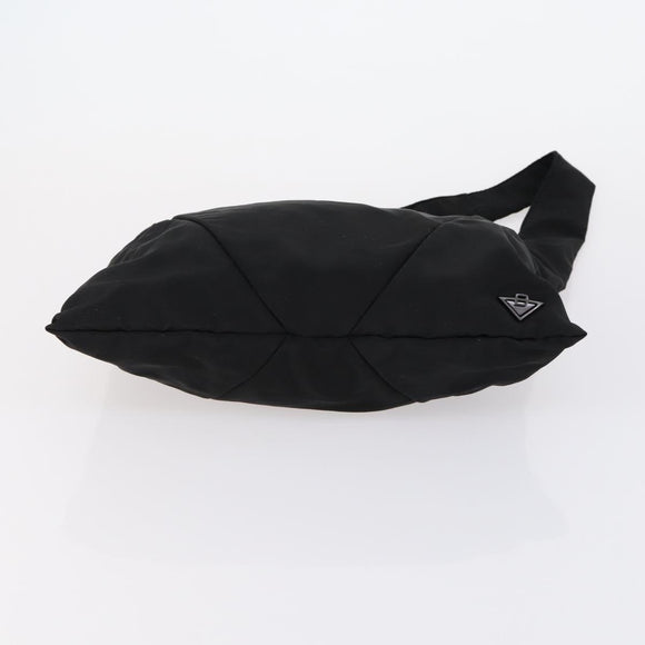 BOTTEGA VENETA Hand Bag Nylon Satin 2 Set Black Auth bs30819