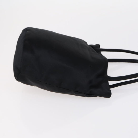 BOTTEGA VENETA Hand Bag Nylon Satin 2 Set Black Auth bs30819