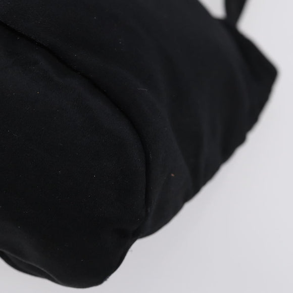 BOTTEGA VENETA Hand Bag Nylon Satin 2 Set Black Auth bs30819