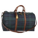 Poro Ralph Lauren Boston Bag Leather PVC Green Auth bs30821-1