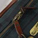 Poro Ralph Lauren Boston Bag Leather PVC Green Auth bs30821-22