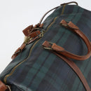 Poro Ralph Lauren Boston Bag Leather PVC Green Auth bs30821-6