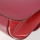 Christian Louboutin Studs Chain Shoulder Bag Enamel Pink Gold Auth bs30823-15