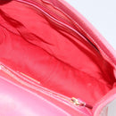 Christian Louboutin Studs Chain Shoulder Bag Enamel Pink Gold Auth bs30823-12