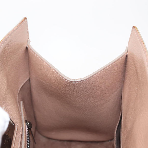 Jimmy Choo Hand Bag Leather 2way Pink Silver Auth bs30826