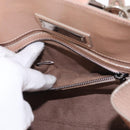 Jimmy Choo Hand Bag Leather 2way Pink Silver Auth bs30826-22