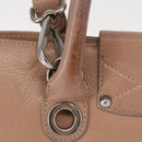 Jimmy Choo Hand Bag Leather 2way Pink Silver Auth bs30826-3