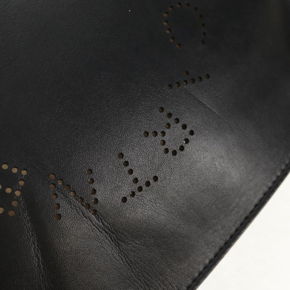 Stella MacCartney Shoulder Bag polyester Black Gold 700073 Auth bs30828