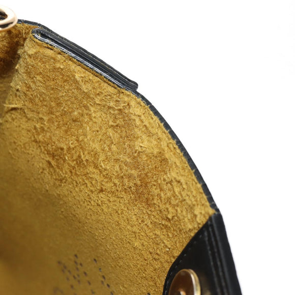 Stella MacCartney Shoulder Bag polyester Black Gold 700073 Auth bs30828