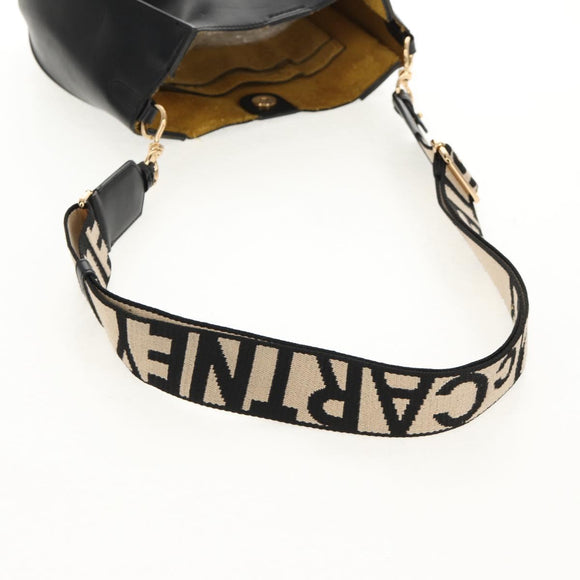 Stella MacCartney Shoulder Bag polyester Black Gold 700073 Auth bs30828