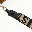 Stella MacCartney Shoulder Bag polyester Black Gold 700073 Auth bs30828-14