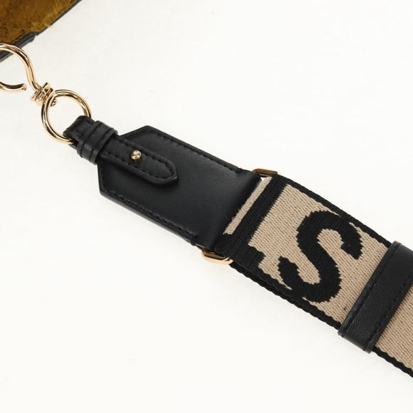 Stella MacCartney Shoulder Bag polyester Black Gold 700073 Auth bs30828