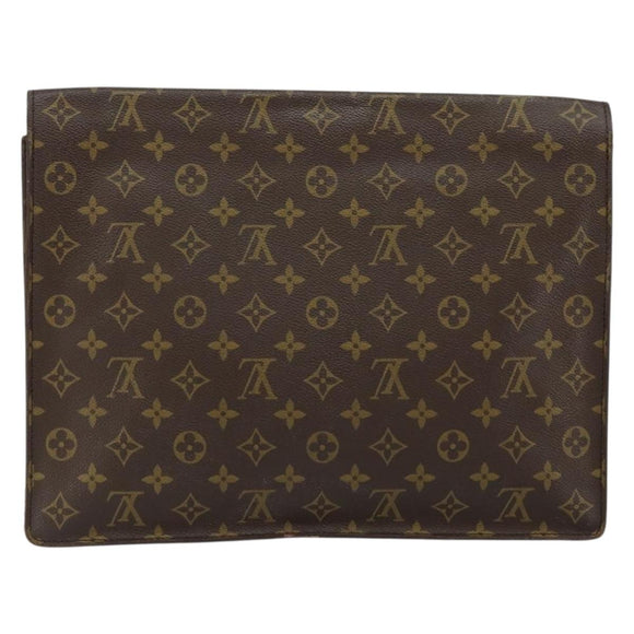 LOUIS VUITTON Monogram Porte Documents Senatur Briefcase M53335 LV Auth bs30830