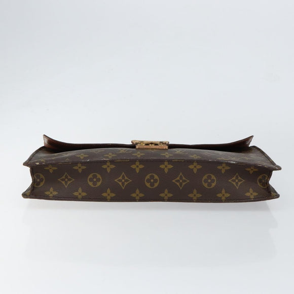 LOUIS VUITTON Monogram Porte Documents Senatur Briefcase M53335 LV Auth bs30830