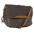 LOUIS VUITTON Monogram Saumur 35 Shoulder Bag M42254 LV Auth bs30831-1