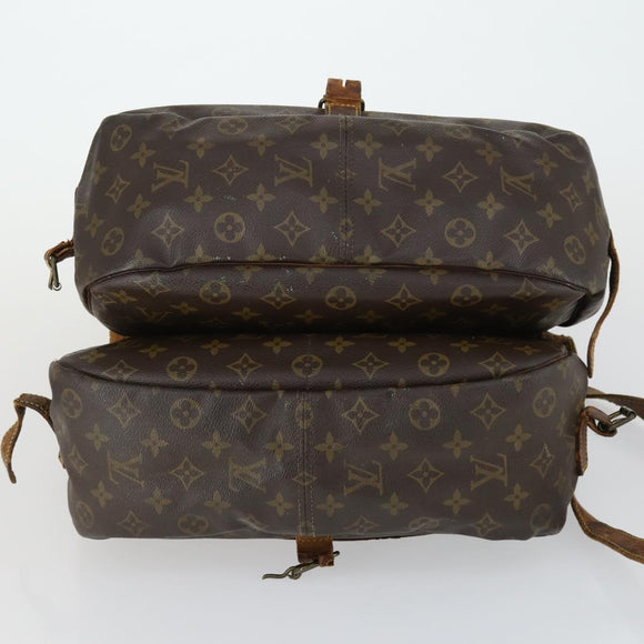 LOUIS VUITTON Monogram Saumur 35 Shoulder Bag M42254 LV Auth bs30831