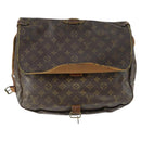 LOUIS VUITTON Monogram Saumur 35 Shoulder Bag M42254 LV Auth bs30831-13