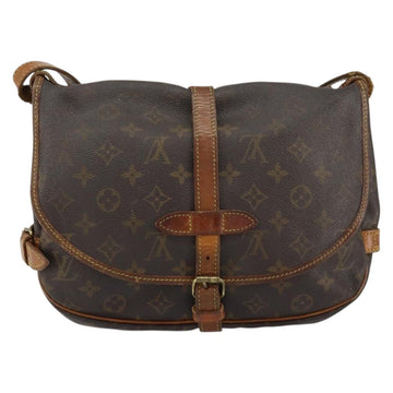 LOUIS VUITTON Monogram Saumur 30 Shoulder Bag M42256 LV Auth bs30833 - 0