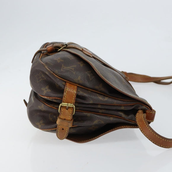 LOUIS VUITTON Monogram Saumur 30 Shoulder Bag M42256 LV Auth bs30833