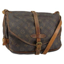 LOUIS VUITTON Monogram Saumur 30 Shoulder Bag M42256 LV Auth bs30834-1