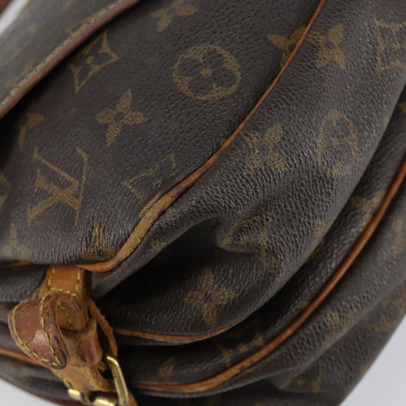 LOUIS VUITTON Monogram Saumur 30 Shoulder Bag M42256 LV Auth bs30834