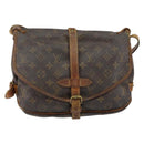 LOUIS VUITTON Monogram Saumur 30 Shoulder Bag M42256 LV Auth bs30834-13