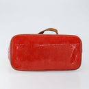 LOUIS VUITTON Monogram Vernis Houston Hand Bag Rouge M91092 LV Auth bs30835-5