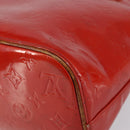 LOUIS VUITTON Monogram Vernis Houston Hand Bag Rouge M91092 LV Auth bs30835-17