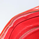 LOUIS VUITTON Monogram Vernis Houston Hand Bag Rouge M91092 LV Auth bs30835-22