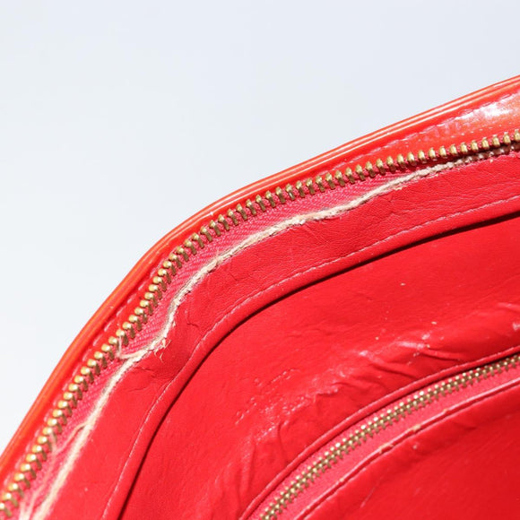 LOUIS VUITTON Monogram Vernis Houston Handtasche Rouge M91092 LV Auth bs30835