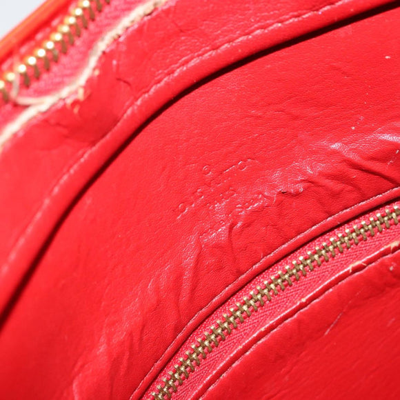 LOUIS VUITTON Monogram Vernis Houston Handtasche Rouge M91092 LV Auth bs30835