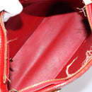 LOUIS VUITTON Monogram Vernis Houston Hand Bag Rouge M91092 LV Auth bs30835-11