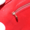 LOUIS VUITTON Monogram Vernis Houston Handtasche Rouge M91092 LV Auth bs30835-26