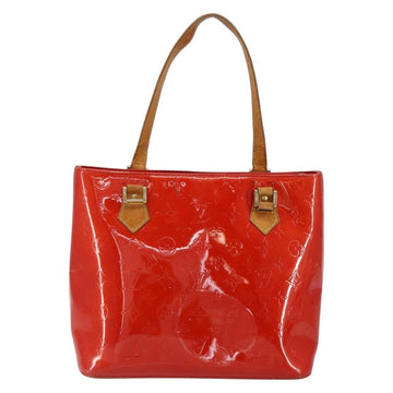LOUIS VUITTON Monogram Vernis Houston Hand Bag Rouge M91092 LV Auth bs30835 - 0