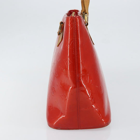 LOUIS VUITTON Monogram Vernis Houston Handtasche Rouge M91092 LV Auth bs30835