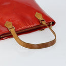 LOUIS VUITTON Monogram Vernis Houston Hand Bag Rouge M91092 LV Auth bs30835-7