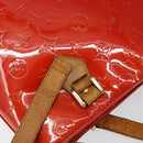 LOUIS VUITTON Monogram Vernis Houston Hand Bag Rouge M91092 LV Auth bs30835-8