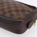 LOUIS VUITTON Damier Ebene Trousse Toilette25 Clutch Bag N47624 LV Auth bs30836-15