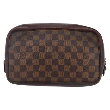 LOUIS VUITTON Damier Ebene Trousse Toilette25 Clutch Bag N47624 LV Auth bs30836 - 0