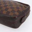 LOUIS VUITTON Damier Ebene Trousse Toilette25 Clutch Bag N47624 LV Auth bs30836-7
