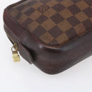 LOUIS VUITTON Damier Ebene Trousse Toilette25 Clutch Bag N47624 LV Auth bs30836-14