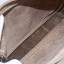 LOEWE Anagram Clutch Bag Leather Brown Gold Auth bs30839-10