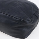LOEWE Anagram Shoulder Bag Leather Navy Auth bs30840-9