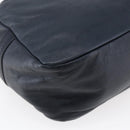 LOEWE Anagram Shoulder Bag Leather Navy Auth bs30840-16