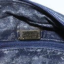 LOEWE Anagram Shoulder Bag Leather Navy Auth bs30840-11