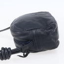 LOEWE Anagram Shoulder Bag Leather Navy Auth bs30840-3