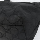 GUCCI GG Canvas Shoulder Bag Nylon Black Silver 001 3386 Auth bs30841-15