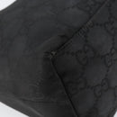 GUCCI GG Canvas Shoulder Bag Nylon Black Silver 001 3386 Auth bs30841-8