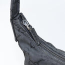 GUCCI GG Canvas Shoulder Bag Nylon Black Silver 001 3386 Auth bs30841-9