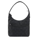 GUCCI GG Canvas Shoulder Bag Nylon Black Silver 001 3386 Auth bs30841-13